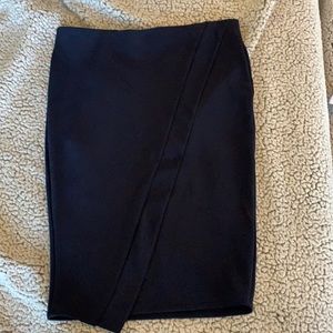 Zara navy blue pencil skirt